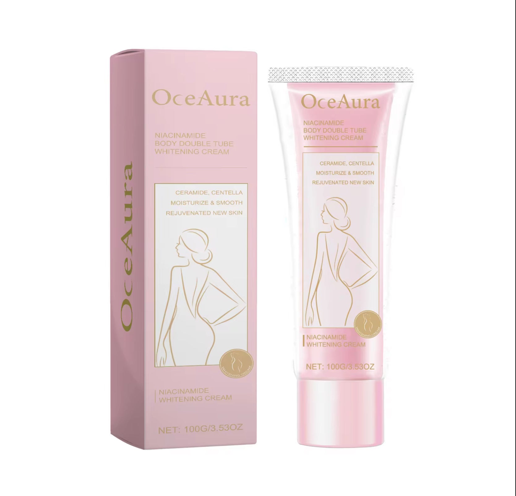 OceAura Niacinamide Body Whitening Cream – 100g
Créme Éclaircissante & Hydratante à la Niacinamide