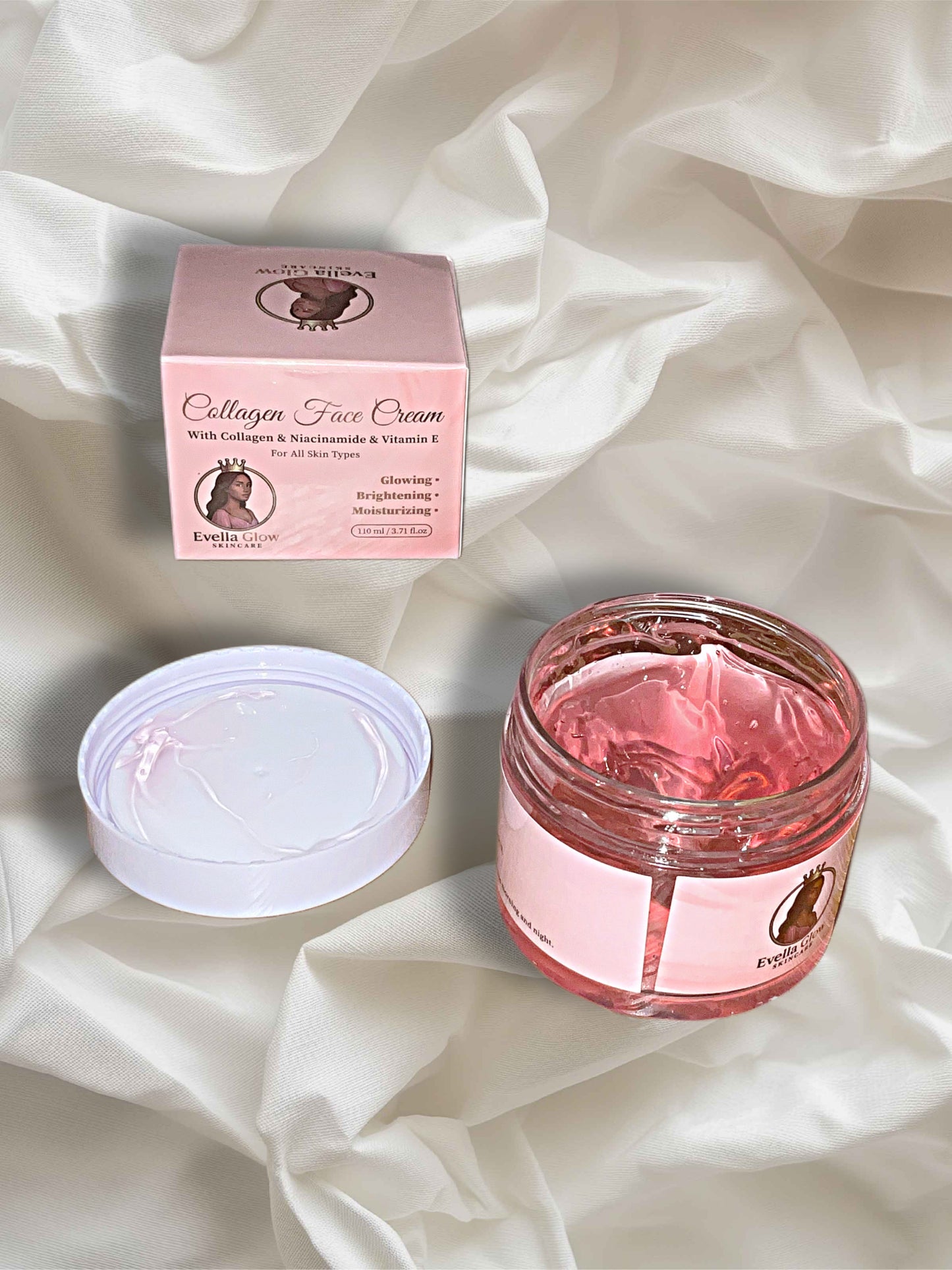 Evella Glow Collagen Face Cream – Glowing, Brightening & Moisturizing (Free Delivery)